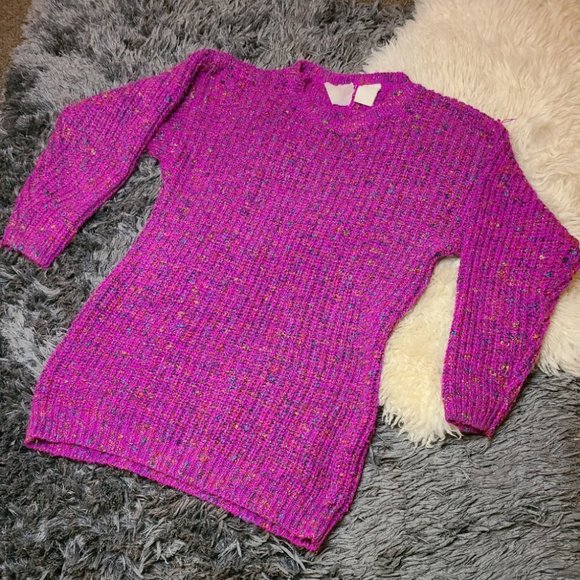 Oversized Pink 80's Sweater - Picture 1 of 6